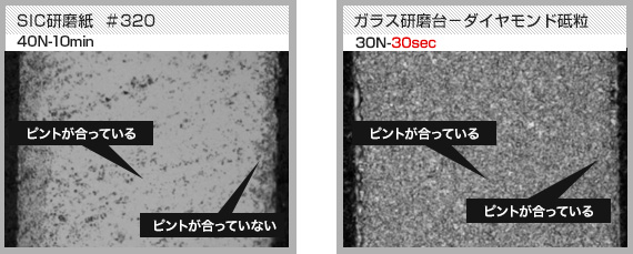 誰にでも面出しが可能で研磨速度が速い